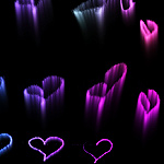 Zen Light Floating Hearts